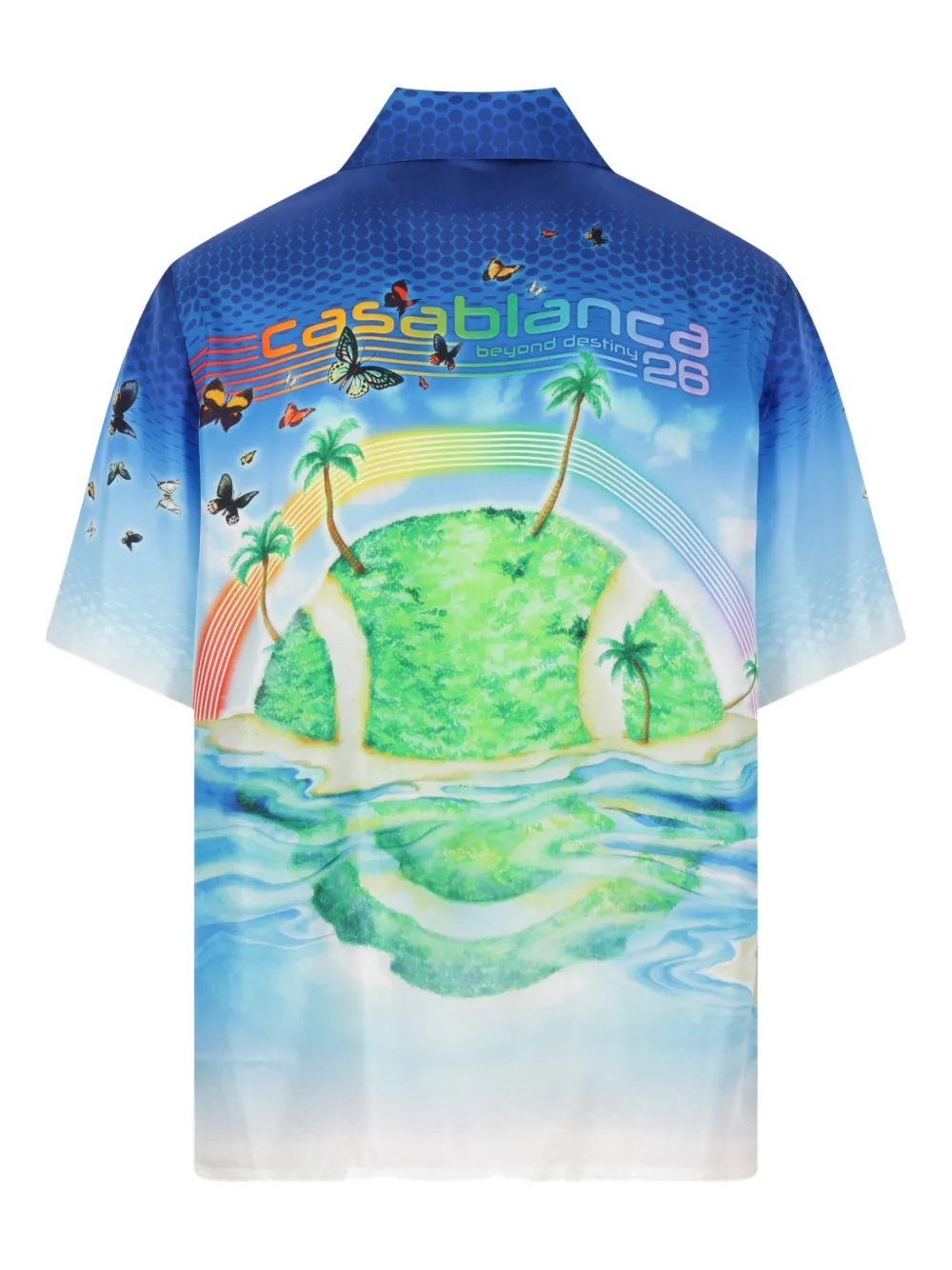 Casablanca printed shirt - Blauw