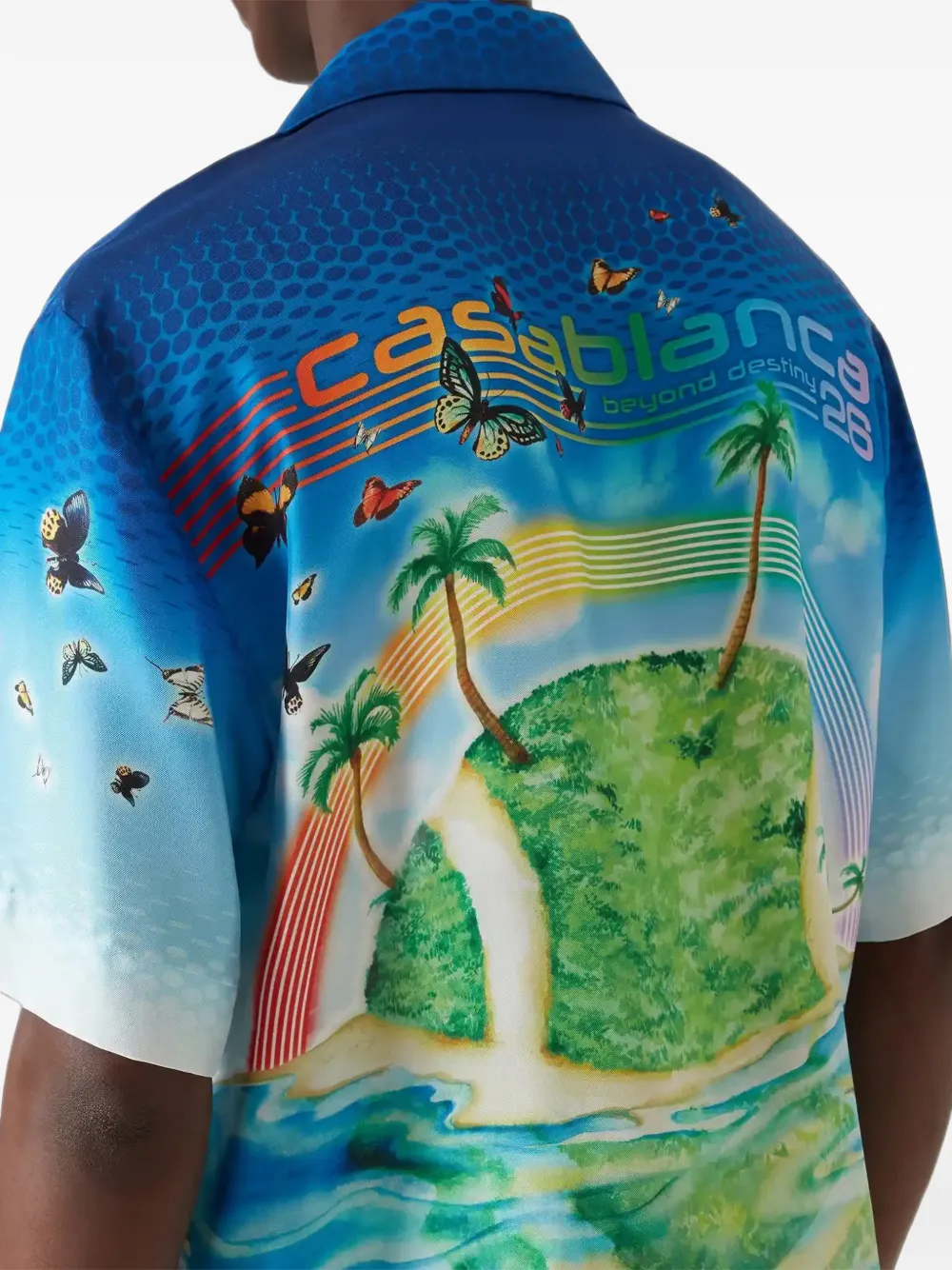 Casablanca Overhemd met print Blauw