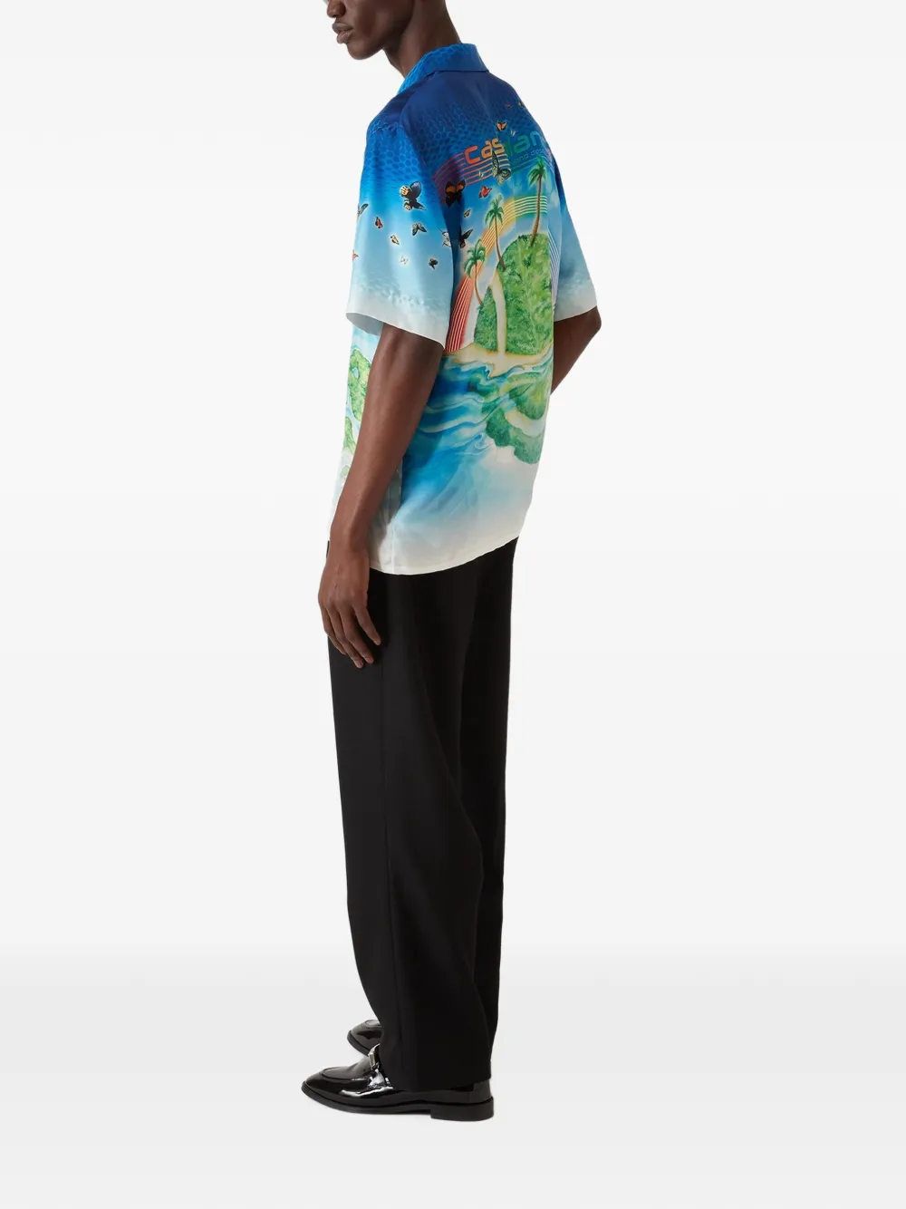 Casablanca Overhemd met print Blauw