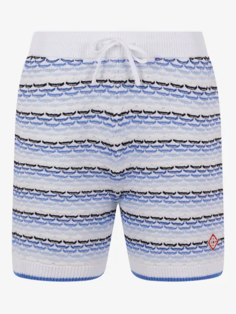 Casablanca striped diamond-logo shorts
