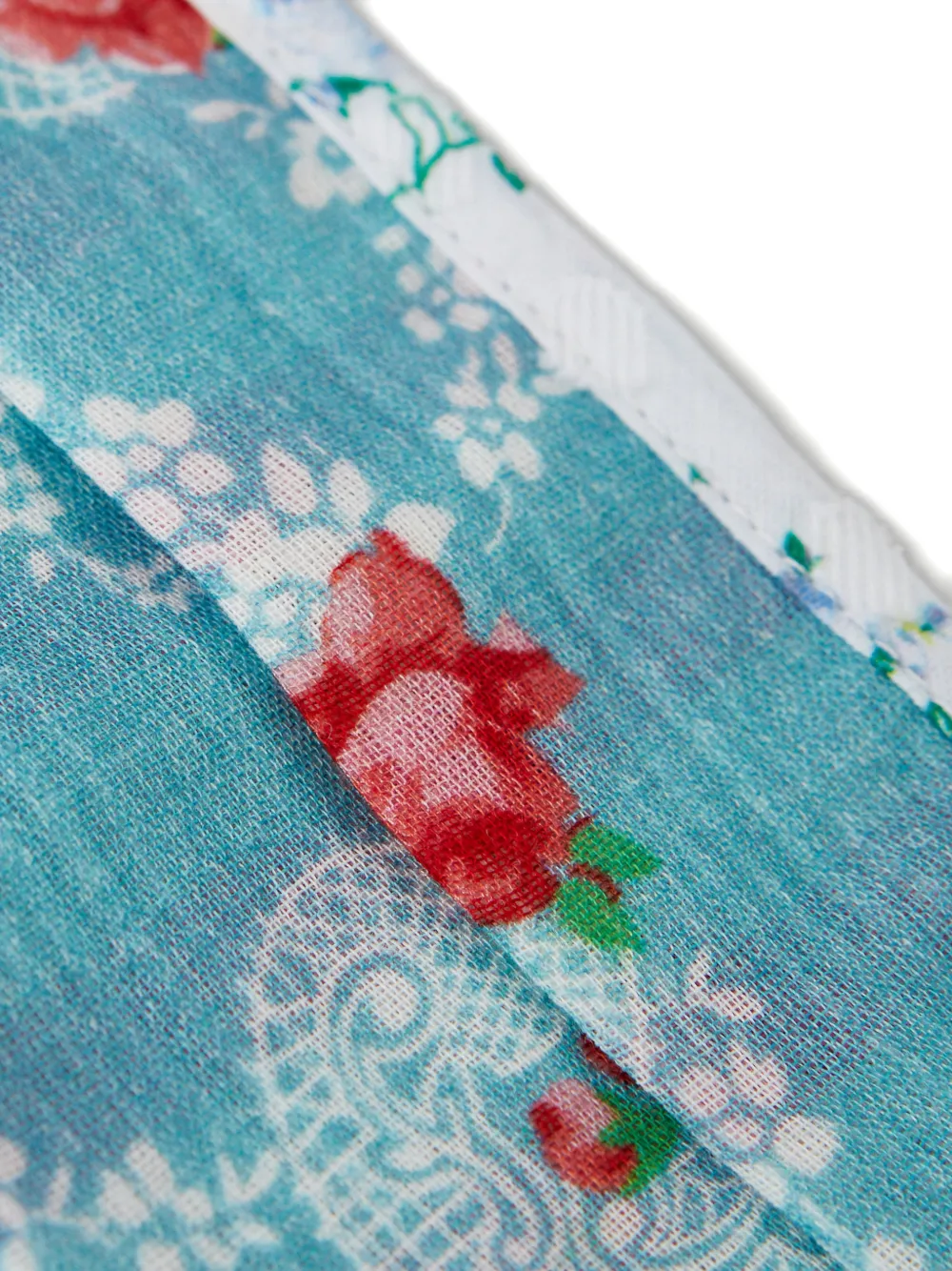 Loveshackfancy Floral-print Face Mask In Blue