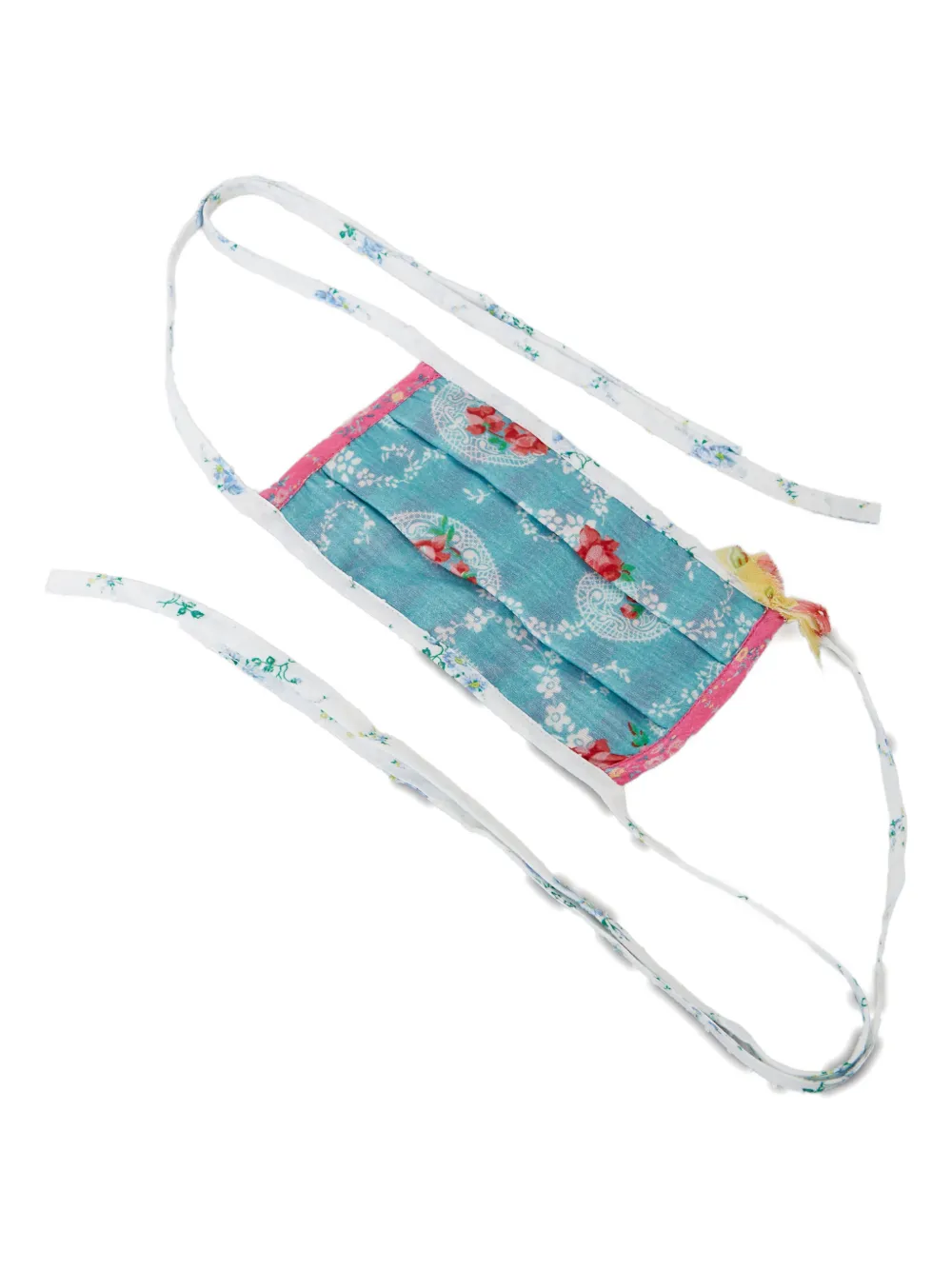 Loveshackfancy Floral-print Face Mask In Blue