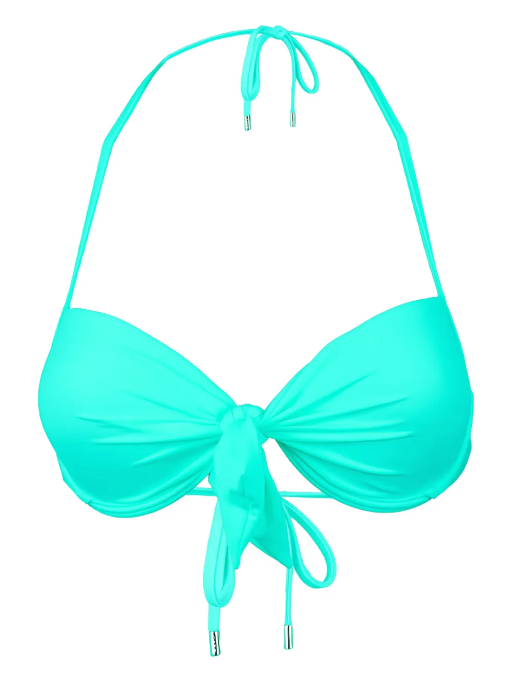Caha Capo Dubai Maria Knotted Bikini Top In Blue