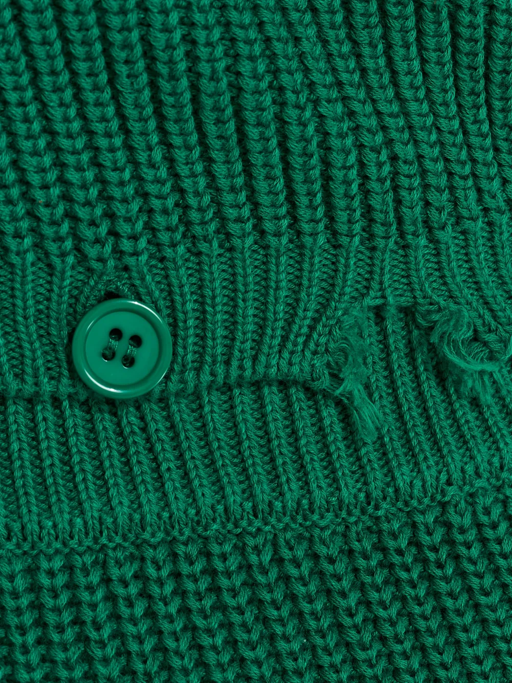 SEROYA Grace gebreide mini-jurk met franje Groen