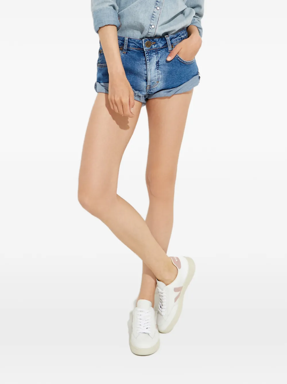 One Teaspoon Bandits cuffed shorts | azul | Image 1