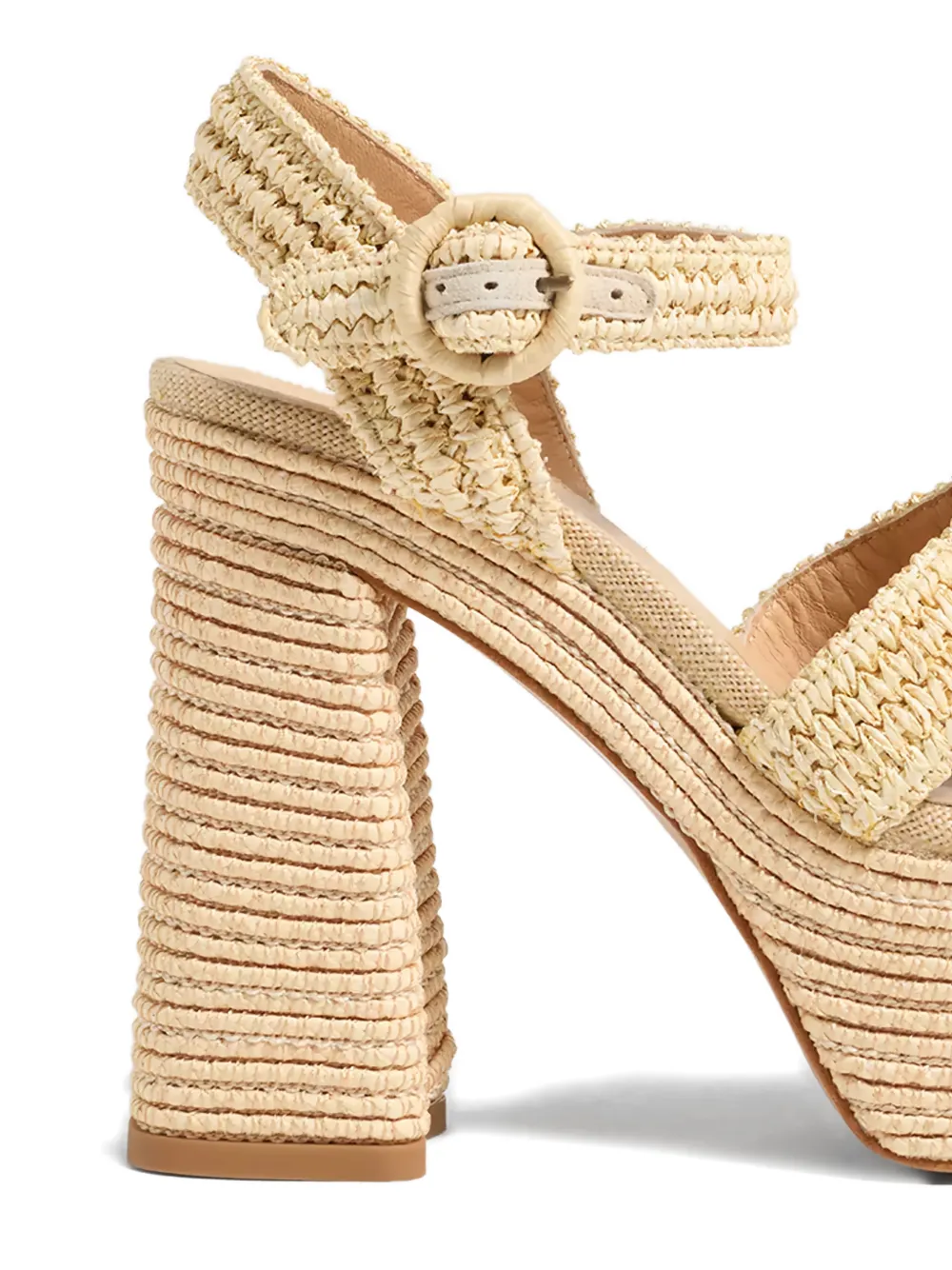 Castañer Adriana sandalen met plateauzool Beige