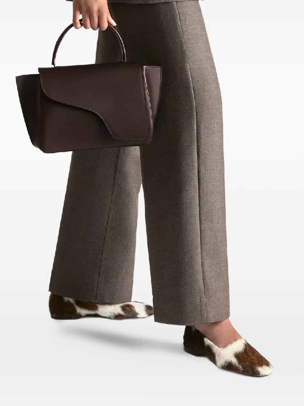 ATP Atelier Arezzo leather tote bag - Bruin