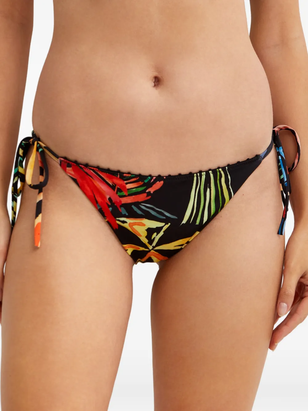 Charo Ruiz Ibiza Marisa bikinislip met abstracte print Zwart