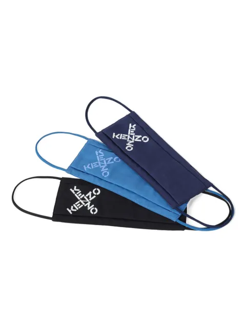Kenzo logo face masks (set of three)