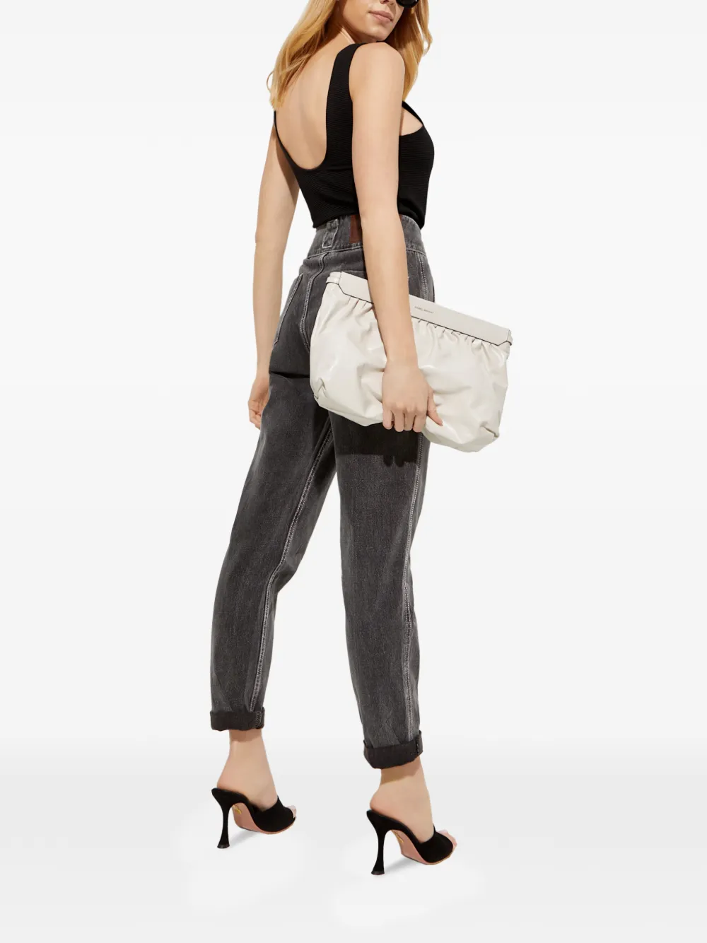  Ixiah Ribbed Tank Top - Black 