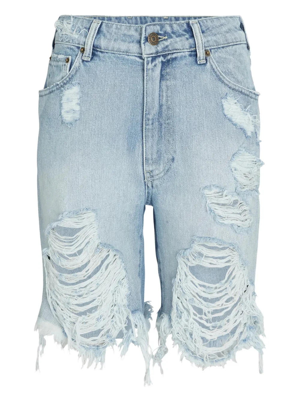 SEROYA Mia frayed shorts - Blue