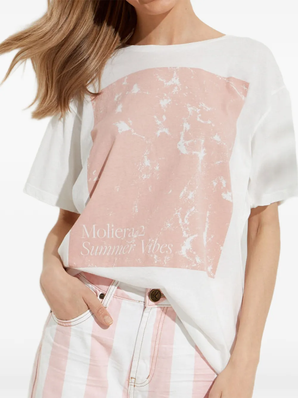 One Teaspoon playera con logo estampado | blanco | Image 1