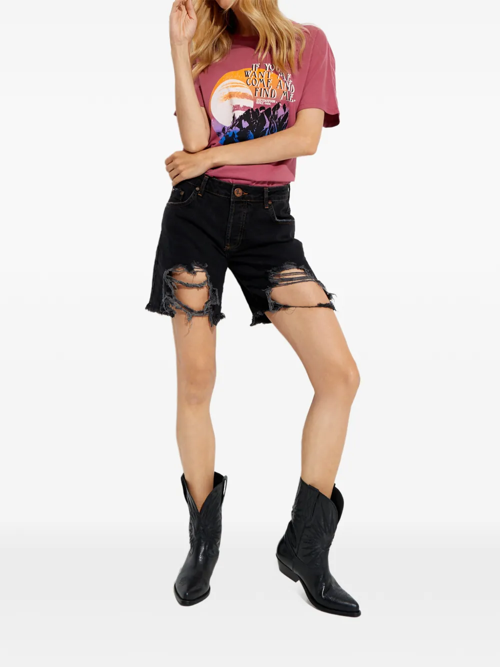 One Teaspoon Steviesd ripped shorts | Shorts | Image 2