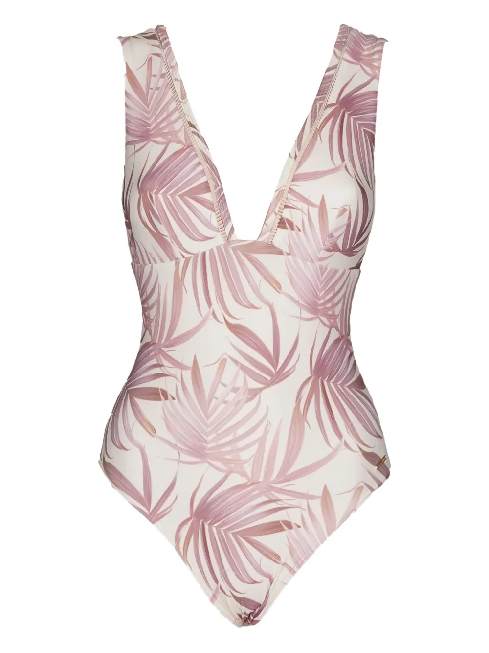Caha Capo Dubai Madison palm-print swimsuit - Weiß