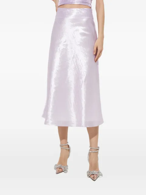MACH & MACH high-waisted midi skirt