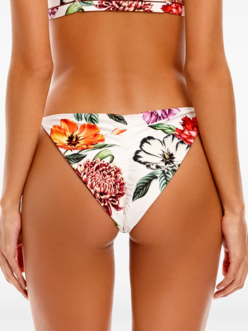 Agua By Agua Bendita Alegria bikinislip met bloemenprint Wit