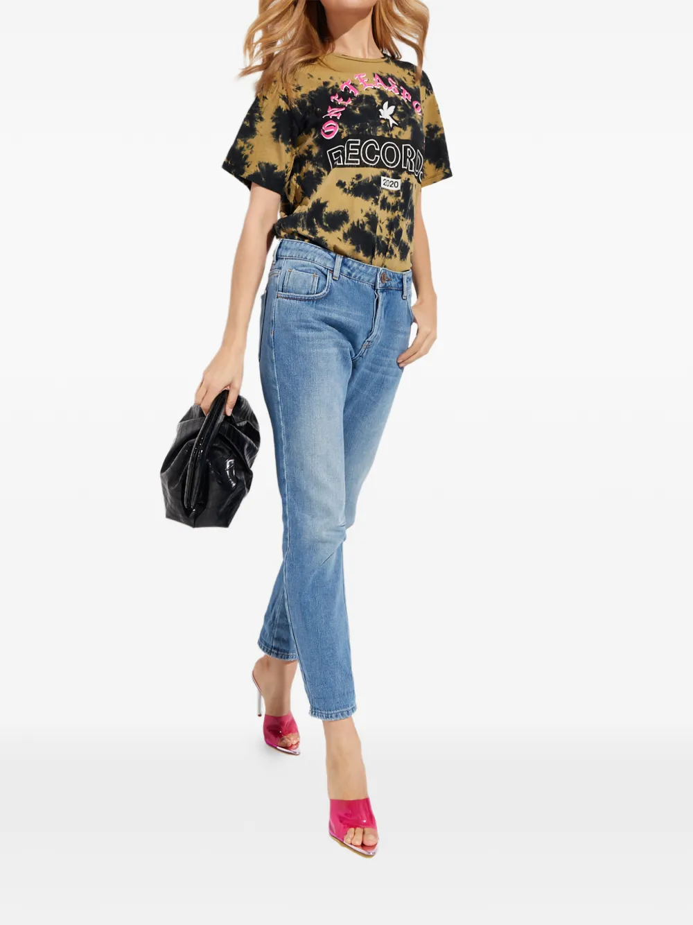 One Teaspoon Jeans met logopatch - Blauw