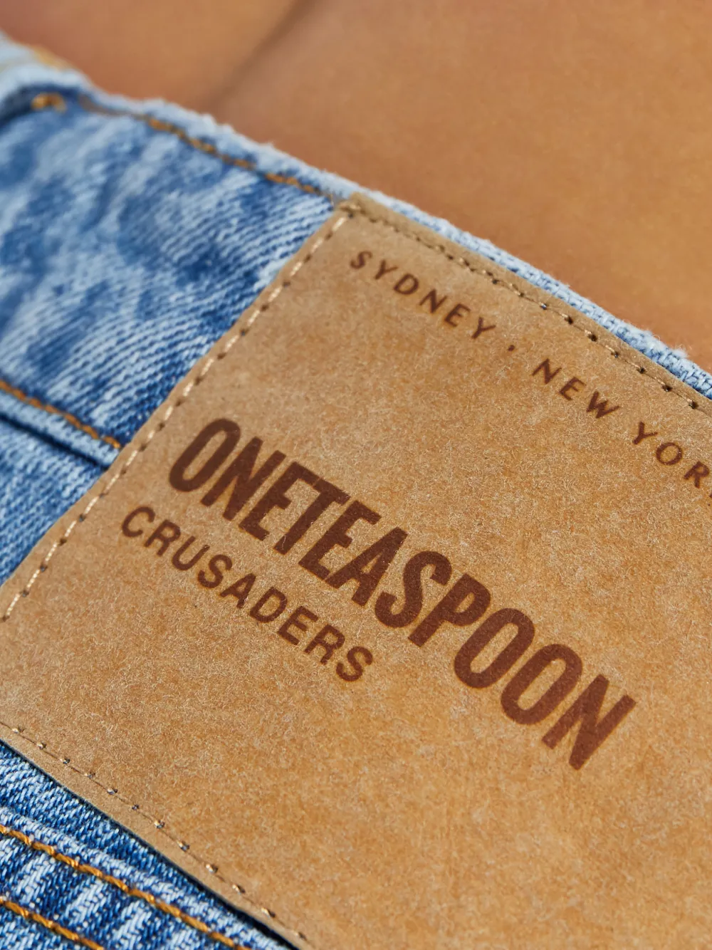 One Teaspoon Jeans met tie-dye print Blauw