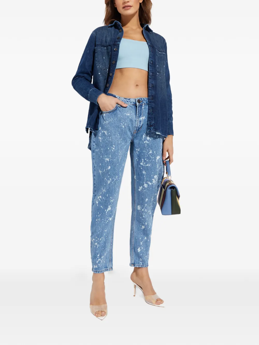 One Teaspoon tie-dye jeans - Blauw
