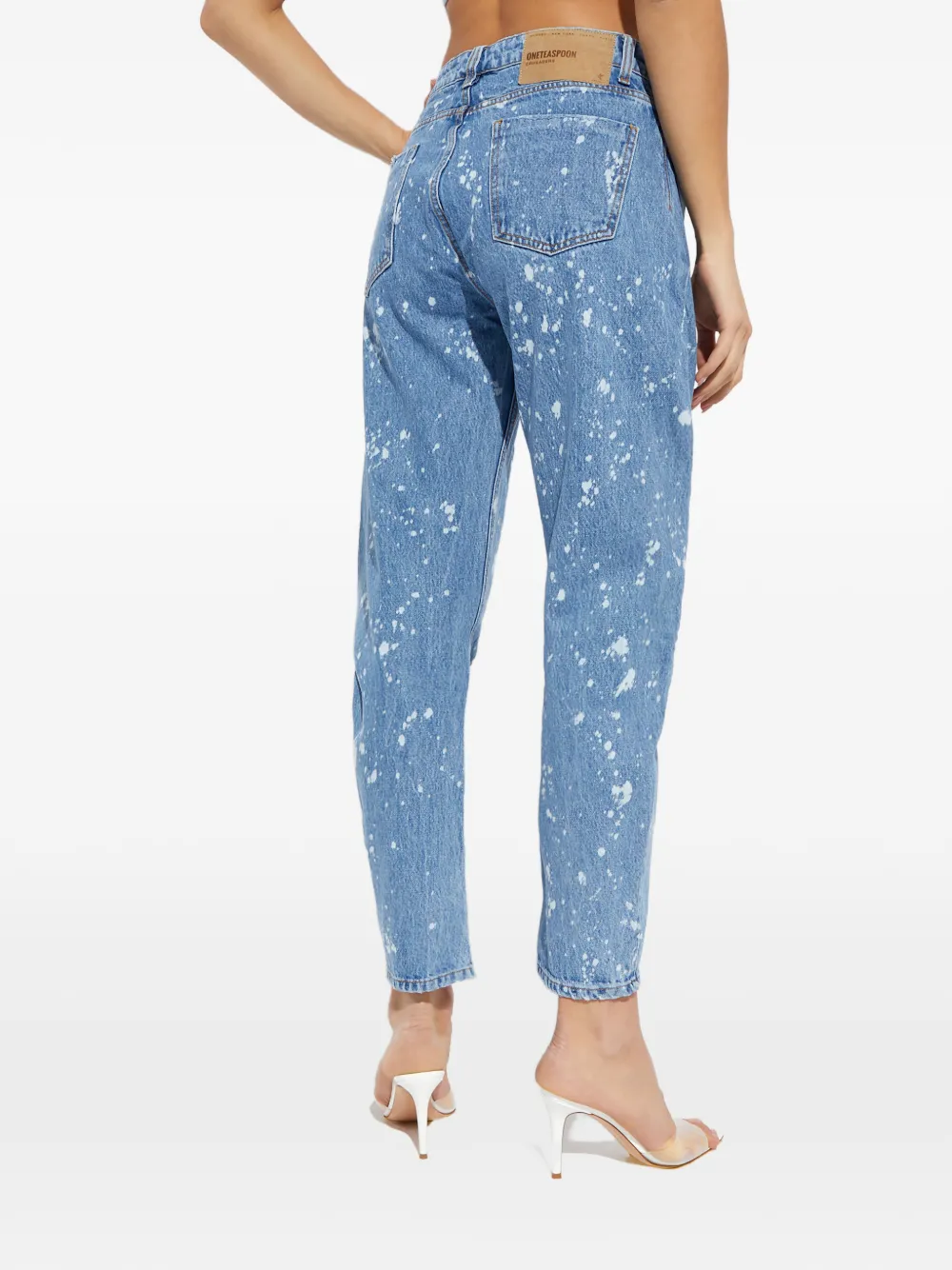 One Teaspoon Jeans met tie-dye print Blauw