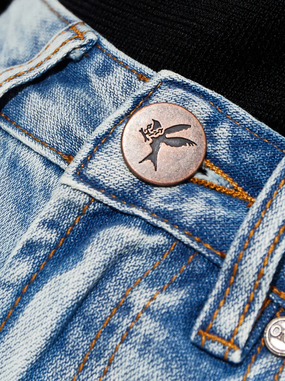 One Teaspoon Mini-rok met ritszak Blauw