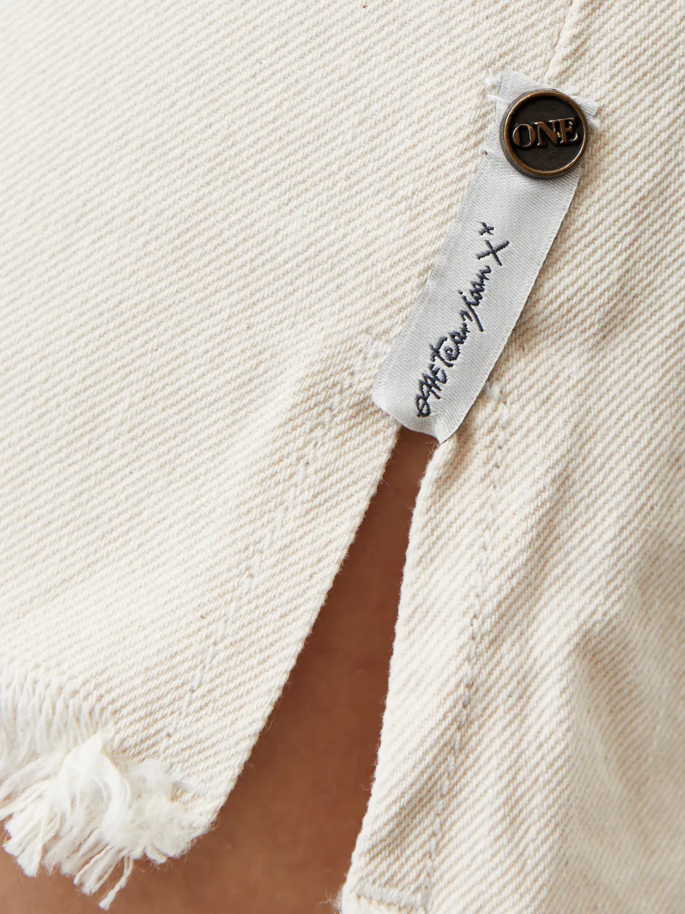 One Teaspoon Mini-rok met franje zoom Beige
