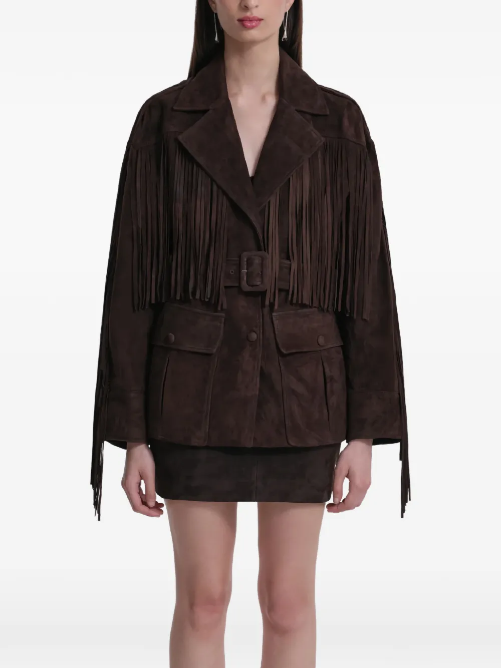 Nour Hammour Cassidy fringed jacket | Leather Jackets | Image 2