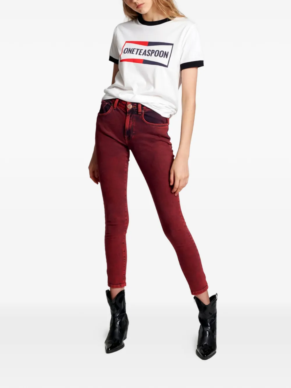 One Teaspoon Pistol red jeans - Rood