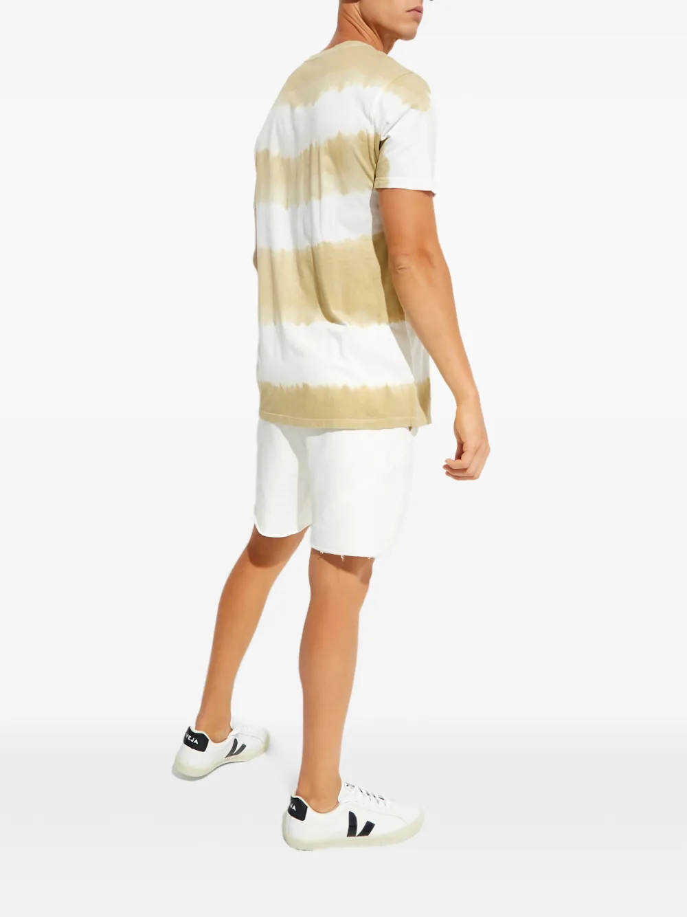  Seroya Hunter Striped Round-neck T-shirt - White 