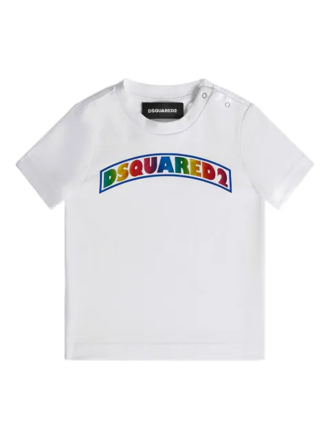 DSQUARED2 KIDS rainbow-print cotton T-shirt