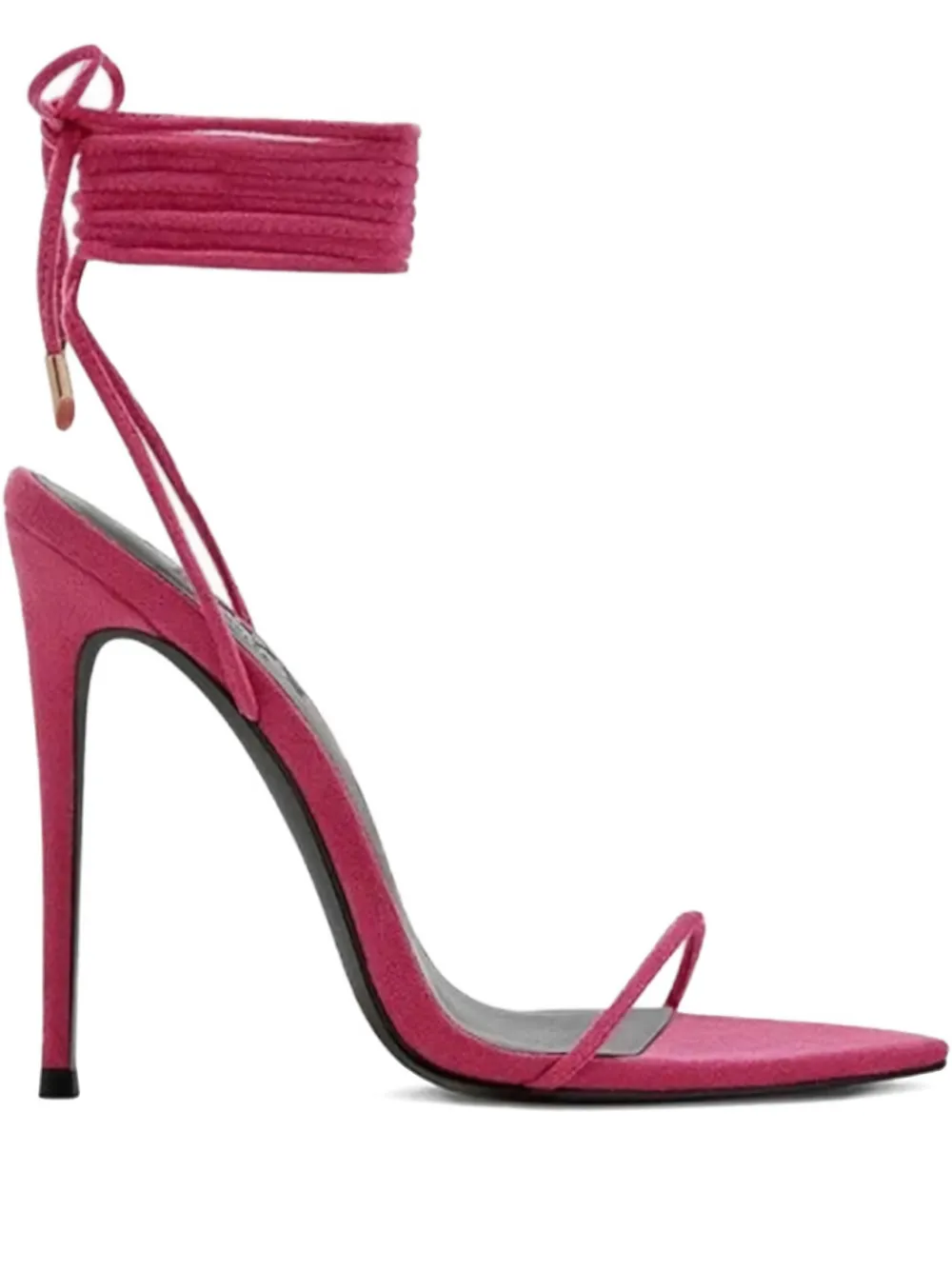 Femme La point-toe ankle tie luce sandals - Rosa