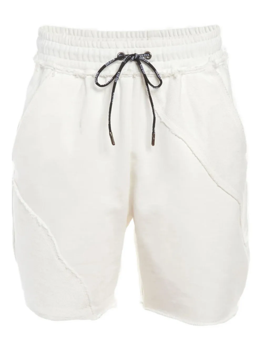 SEROYA Yanni drawstring stitched shorts | White | Image 1