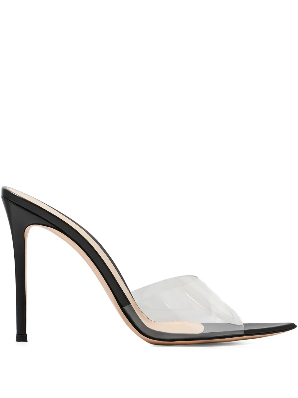 Gianvito Rossi transparent pointed sandals Wit