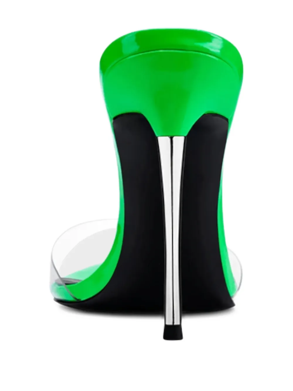 Femme La Azucar Iguana Pointed Toe Heeled Pumps 10 Cm In Green