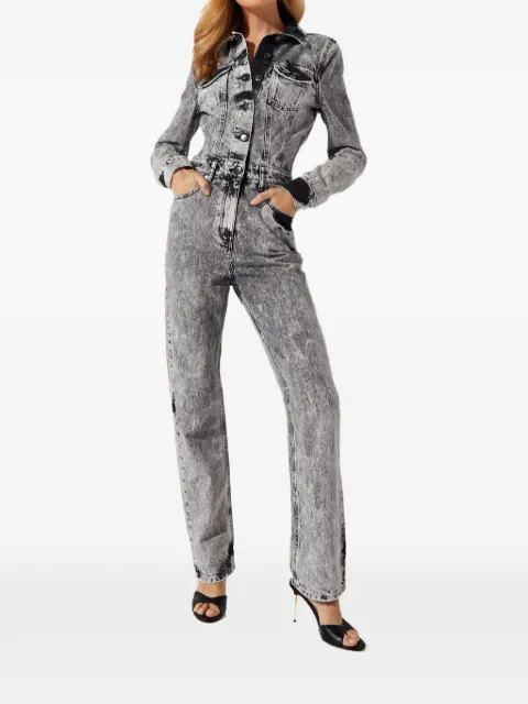 Retrofête Cora  buttoned faded jumpsuit
