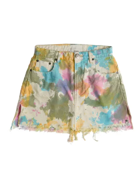 One Teaspoon falda con estampado tie-dye