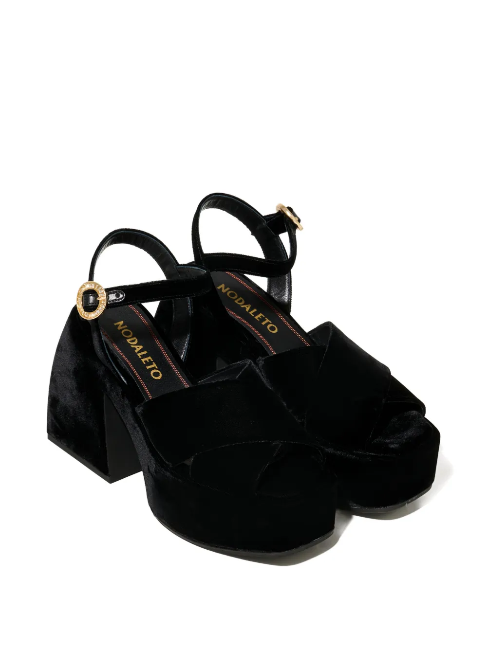 Nodaleto Bulla Joni platform heeled sandals Zwart