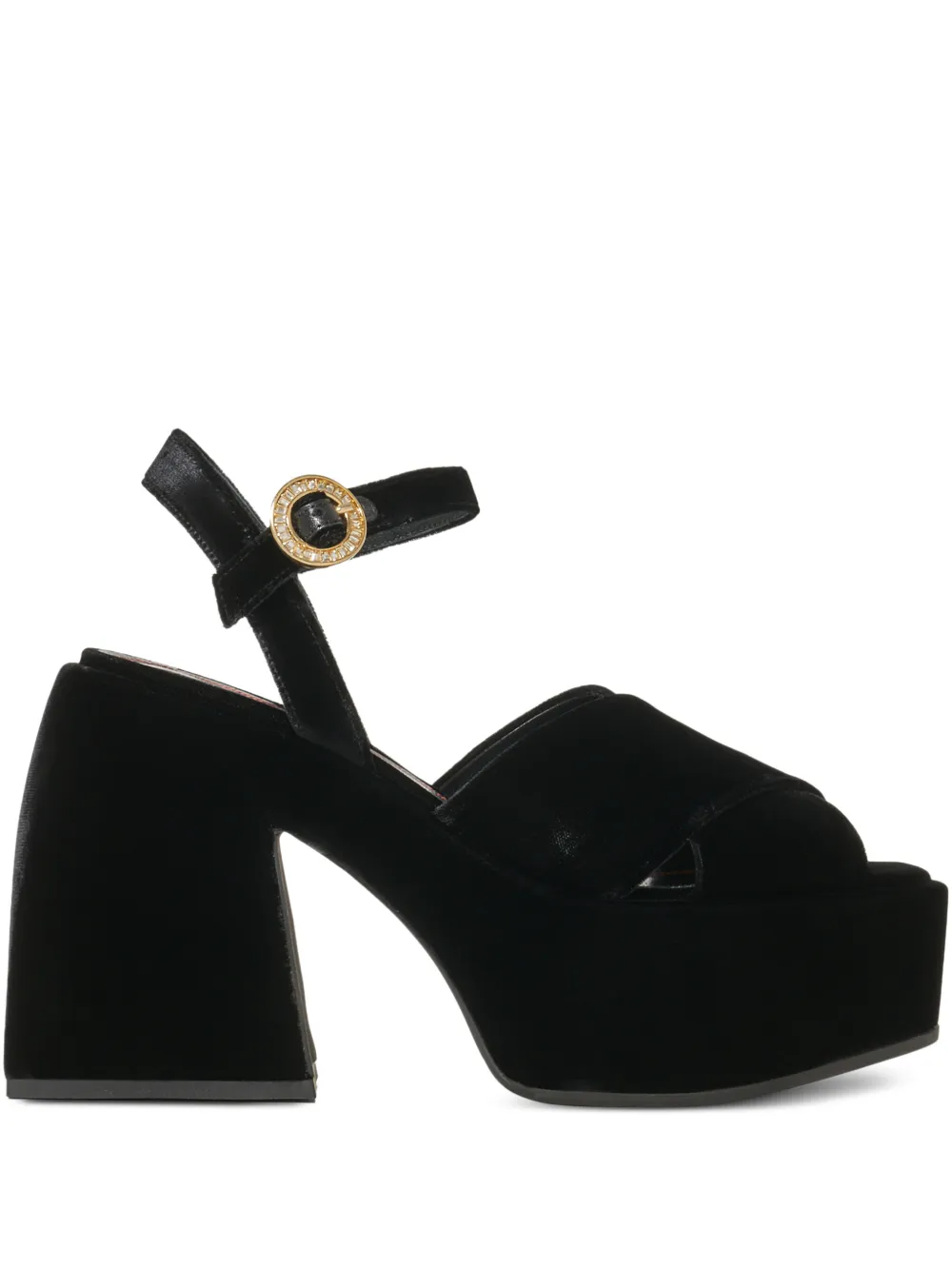 Nodaleto Bulla Joni platform heeled sandals Zwart