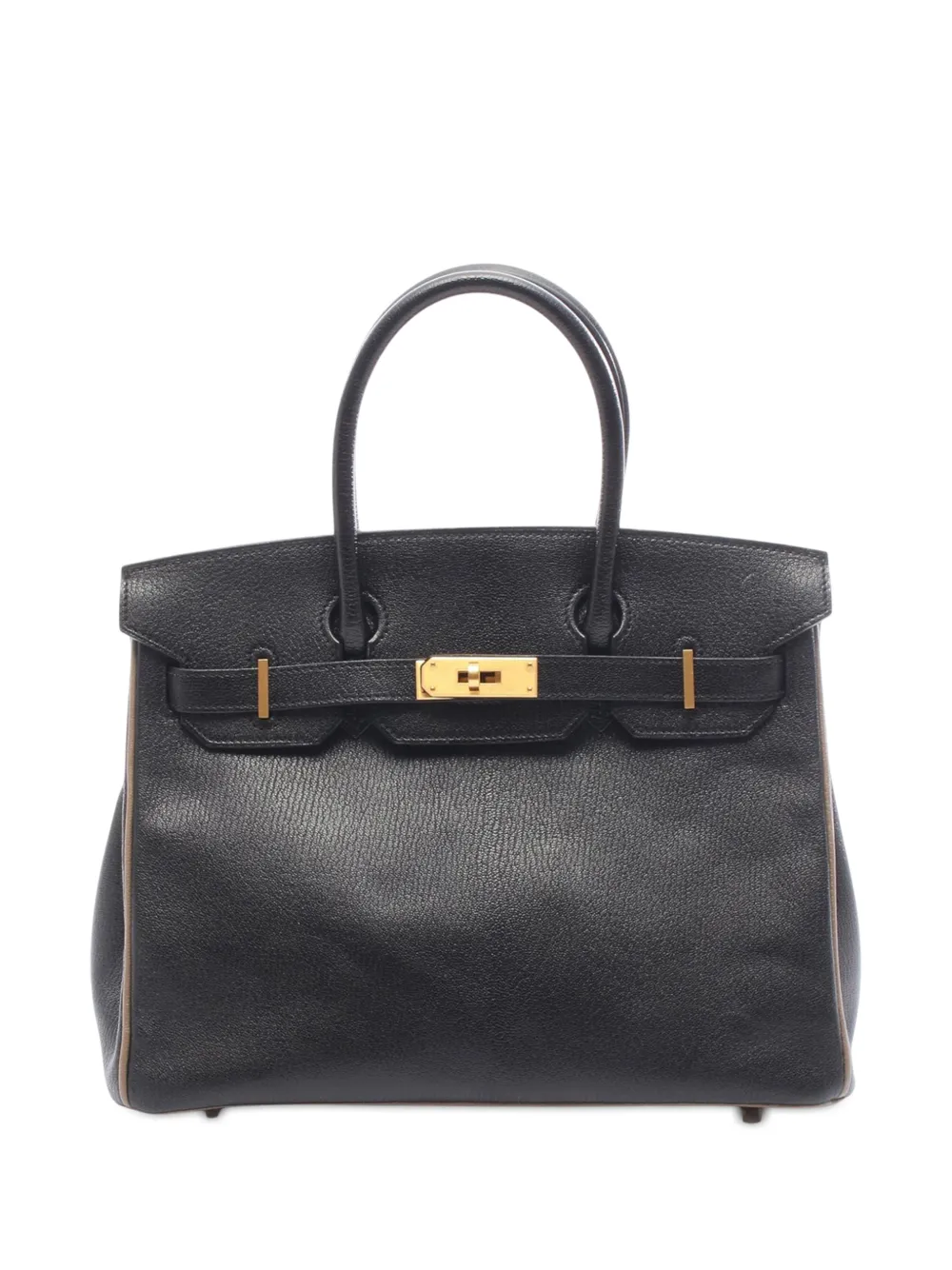 Hermès Pre-Owned 2018 Chevre Birkin Sellier 30 handbag - Black