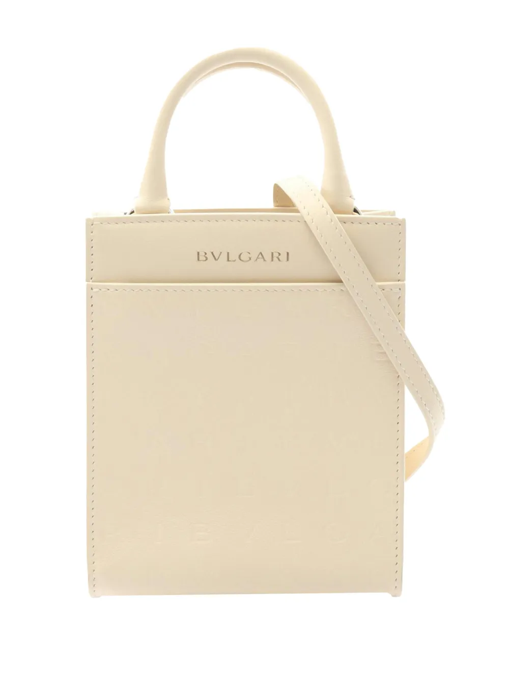 Bvlgari Pre-Owned 2010-2025 Mini Leather Infiniteum satchel - Bianco