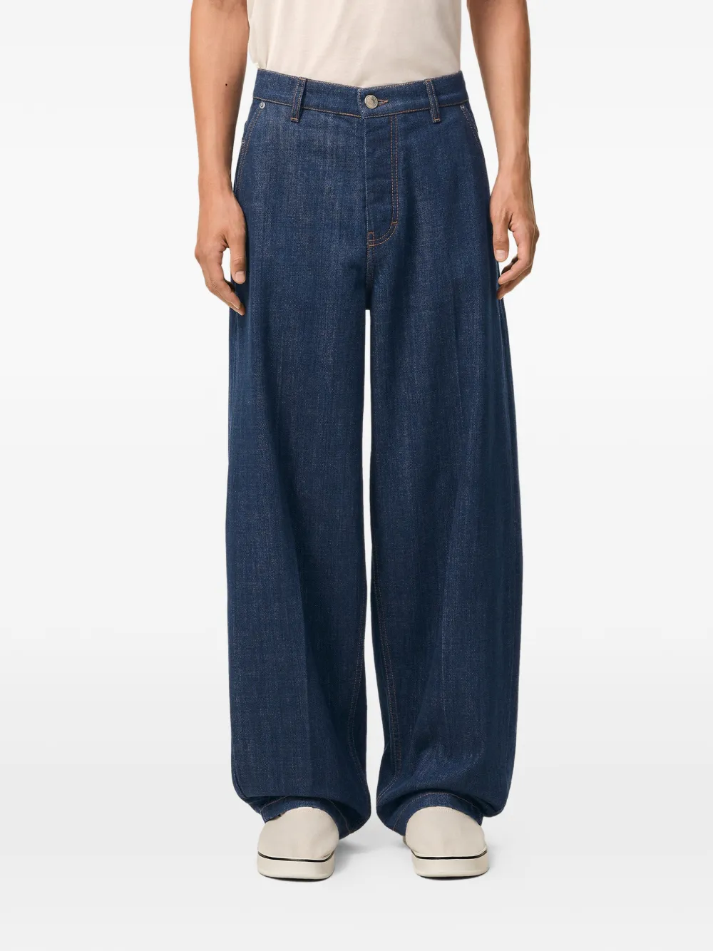 AMI Paris Jeans met ballonpijpen Blauw