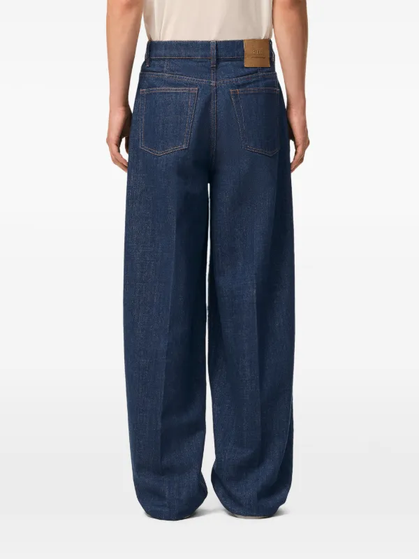 完売済 26SS Ami Paris コットン バルーンフィット ジーンズ　27 AMI Paris Cotton Balloon Fit Jeans | Blue | FARFETCH JO