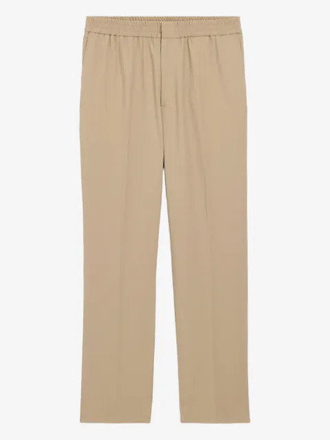 AMI Paris Calça de lã com cós elástico