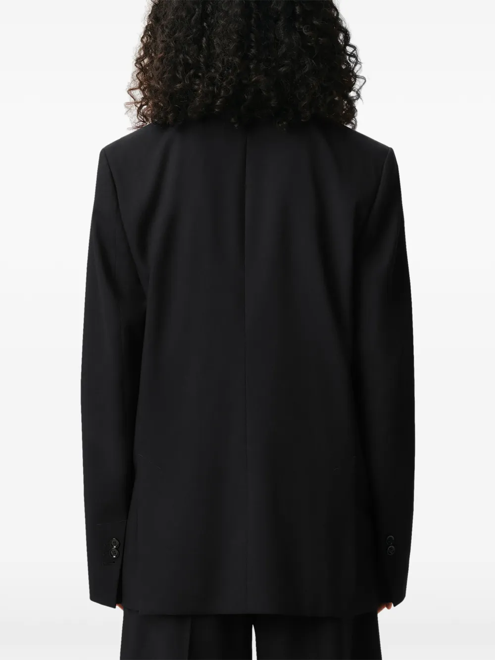 AMI Paris Boxy jack blazer met enkele rij knopen Zwart