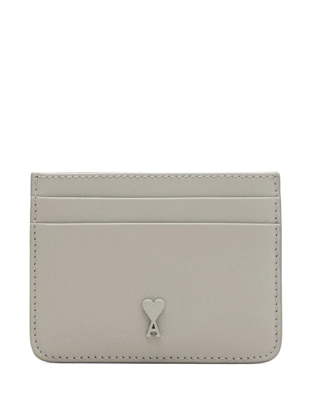 AMI Paris tonal stud cardholder - Grigio