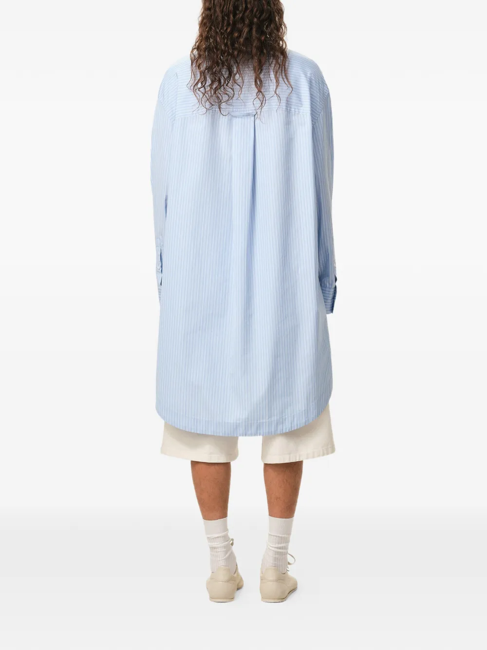 AMI Paris Ami De Coeur shirtjurk met zak Blauw