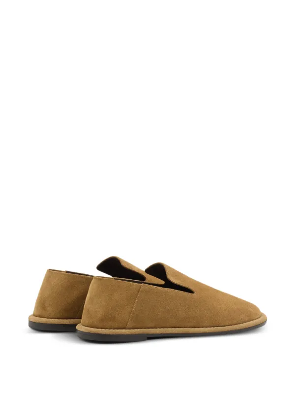 AMI Paris Cow Leather Midi Slippers | Brown | FARFETCH