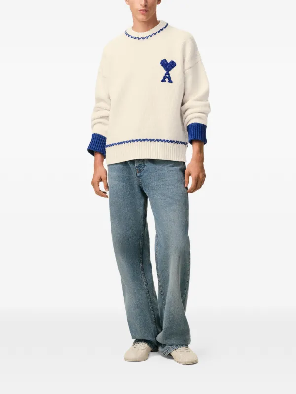 AMI Paris Ami De Coeur セーター | ニュートラル | FARFETCH JP