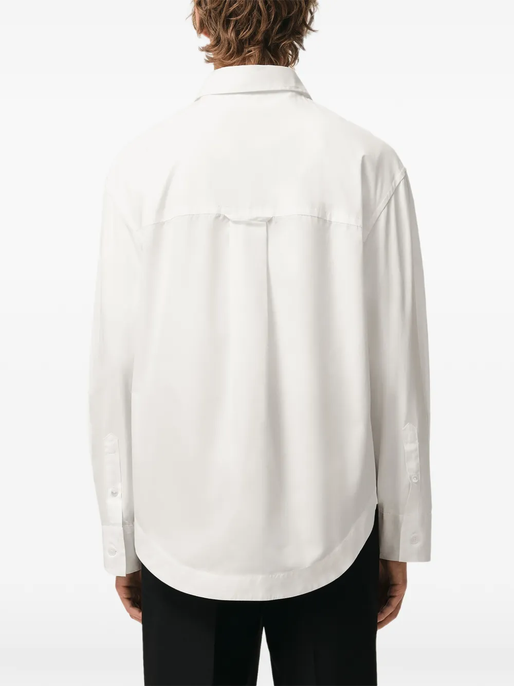 AMI Paris Ami De Coeur ruimvallend shirt met zak Wit
