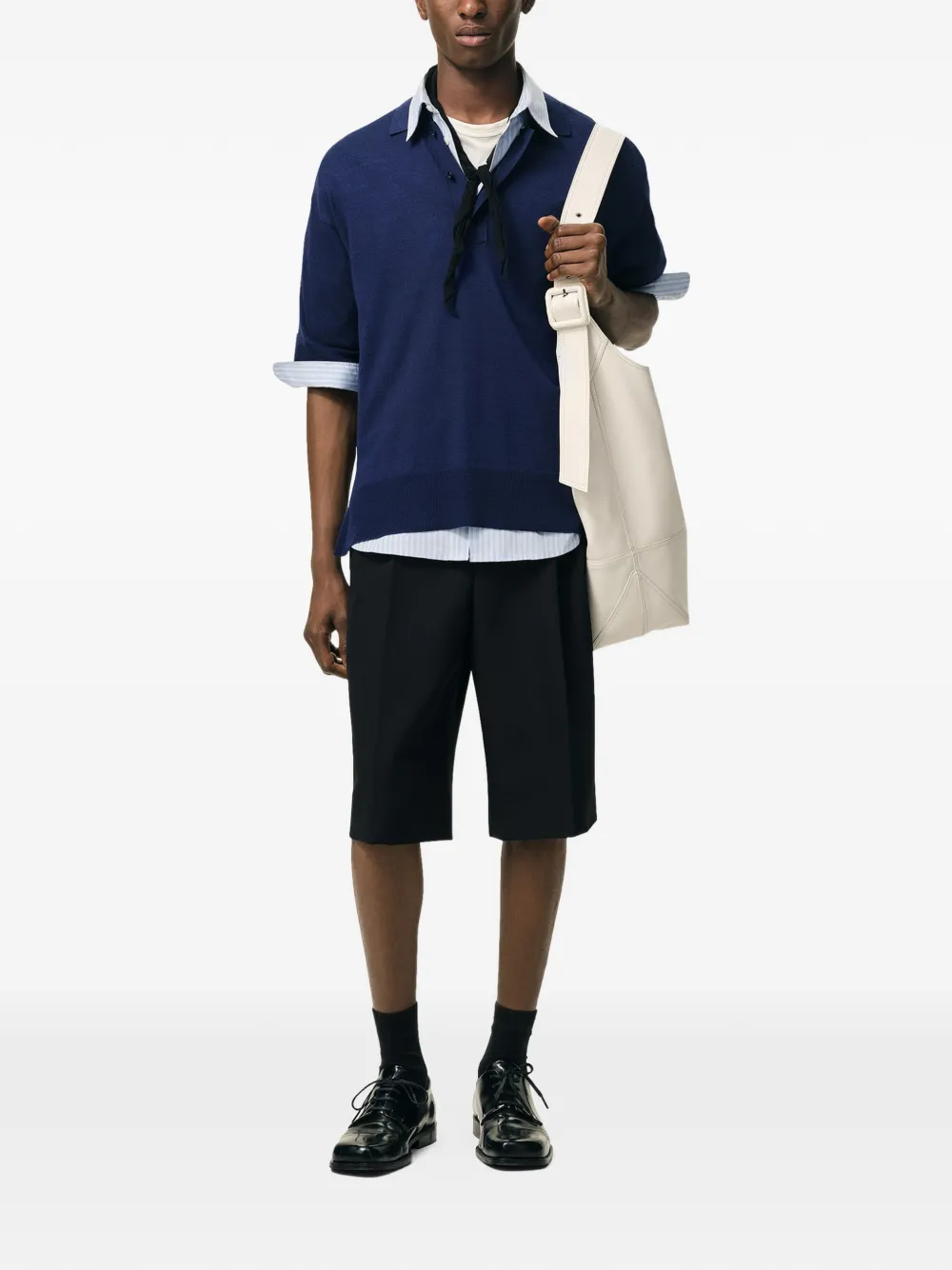 AMI Paris Poloshirt met logo Blauw